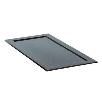 Welcome Service Tray Black 30 x 15cm